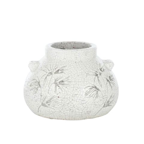 Paloma Ceramic Vase 22x15.5cm Wht/Terra