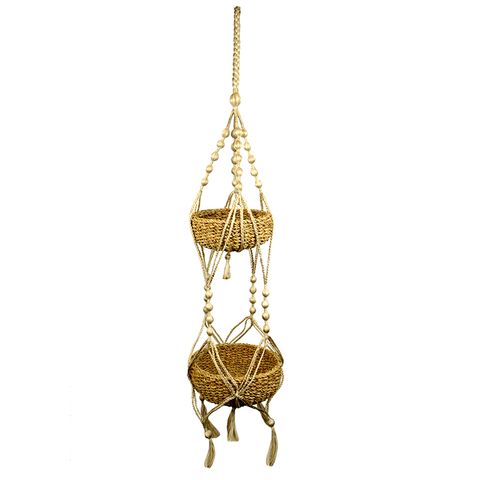 Macrame Hanging With Baskets 27x52x48cm