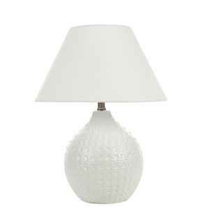 Tempie Ceramic Lamp 38x49cm White