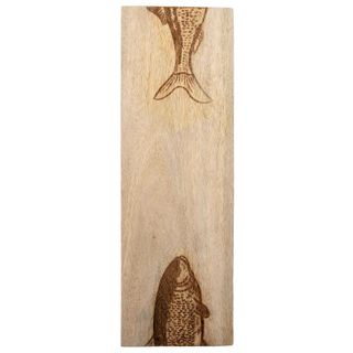 Ahoy Fish Serving Board 15x45cm Natural