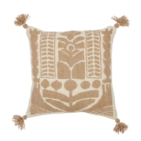 Tulip Cotton/Wool Cushion 50x50cm Natural