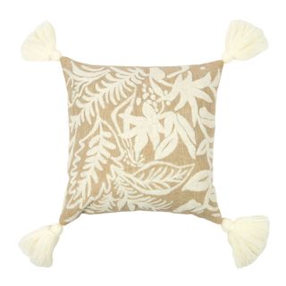 Retreat Cotton Cushion 50x50cm Sage / White