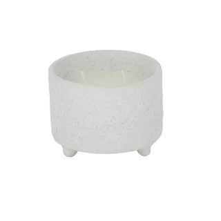 Sandy 5% Ceramic Candle 11x8.5cm White