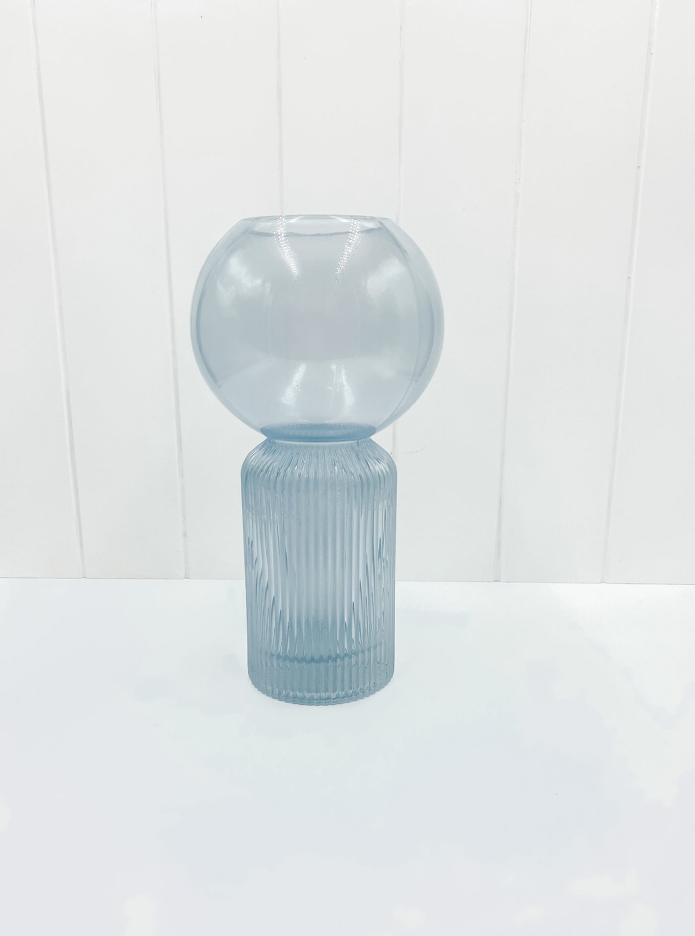 Odile Glass Vase 13x24.5cm Ice Blue