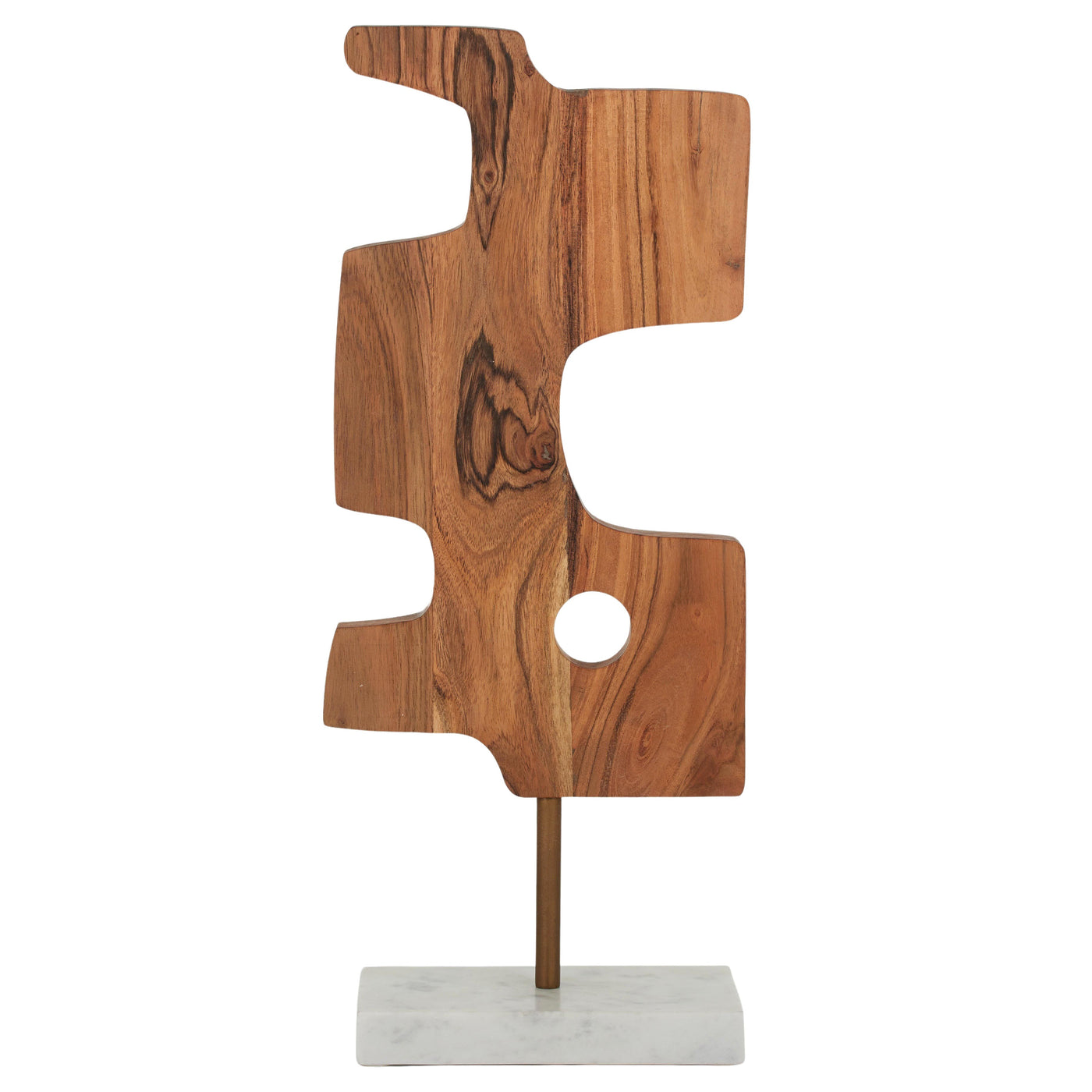 Lika Wood/Marble Sculpture 18x10x45cm