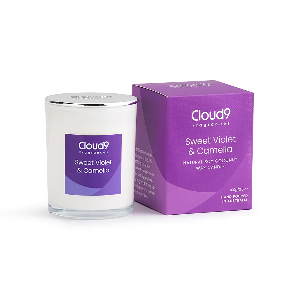 Sweet Violet & Camelia Candle Small 100g