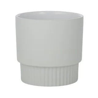 Doric Ceramic Pot 19x18cm Grey*