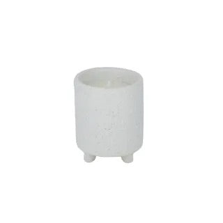 Sandy 5% Ceramic Candle 6.5x8cm White