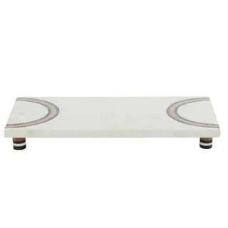 Rayee Inlay Marble Board 41x22cm Black/White