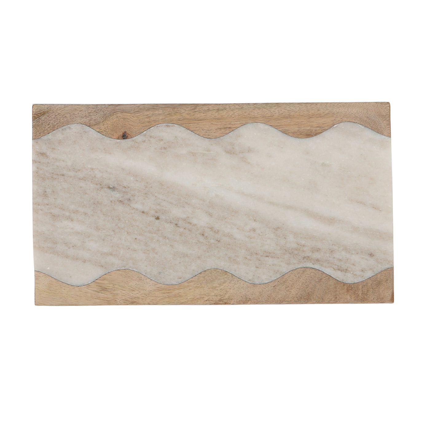 Ondulee Rectangle Marble/Wood Board 18x32cm